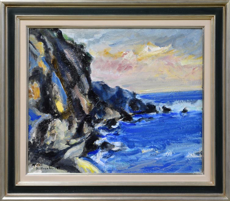 冬の海 小出宏 油彩画 1978年 冬の海 小出宏 油彩画 1978年 - メルカリ