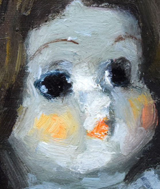 作者micchan 油絵F15号原画日本人形