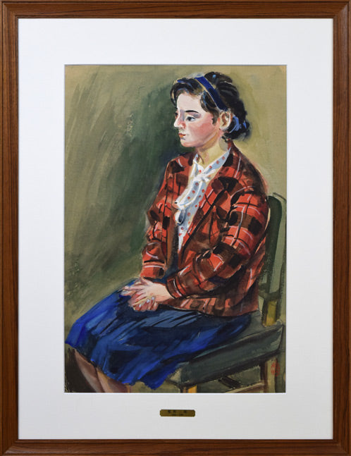 繁野三郎の6号肉筆水彩画「円山」(1981年作)【真作】 繁野三郎の6号