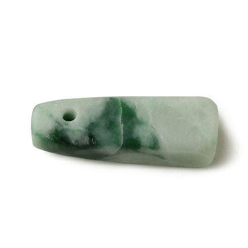 プレミアム・石笛・クッキリとした濃緑模様】（プレミアム濃緑色ヒスイ