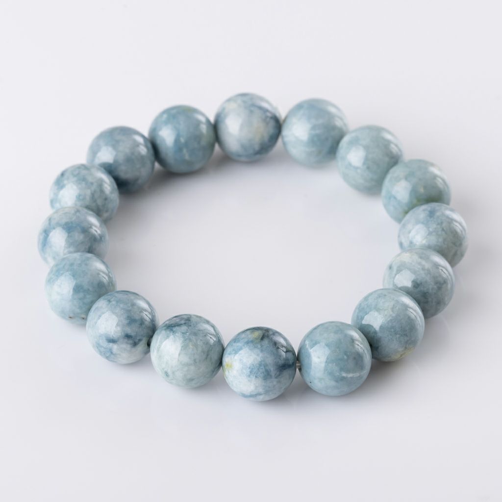 ブレスレット／青色（入コン沢）ヒスイ | 糸魚川翡翠工房こたき