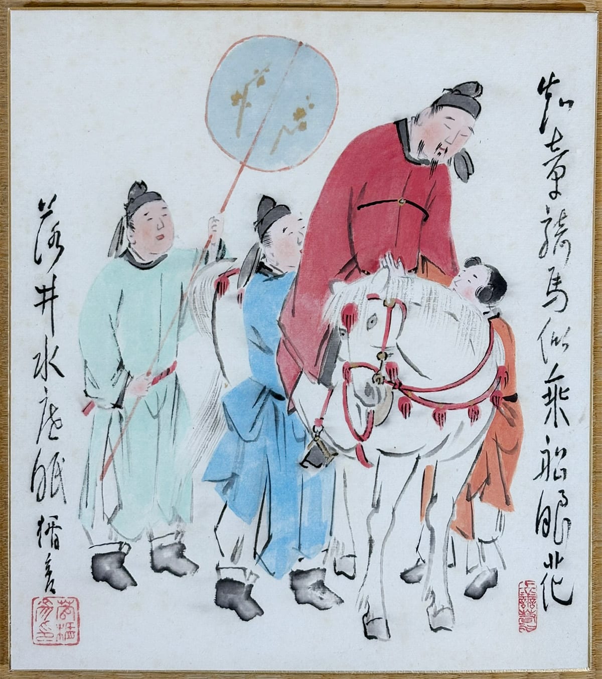 菅楯彦自筆『人物図扇面』掛軸 菅楯彦自筆『人物図扇面』掛軸 Yahoo