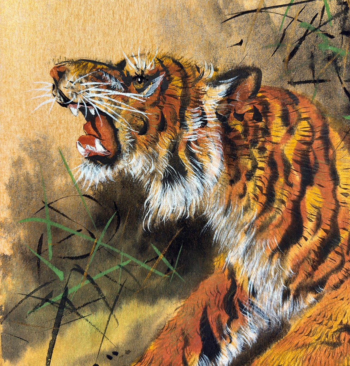 輝夜 自作絵画 虎とねずみ 輝夜 自作絵画 虎とねずみ 輝夜 自作絵画 虎