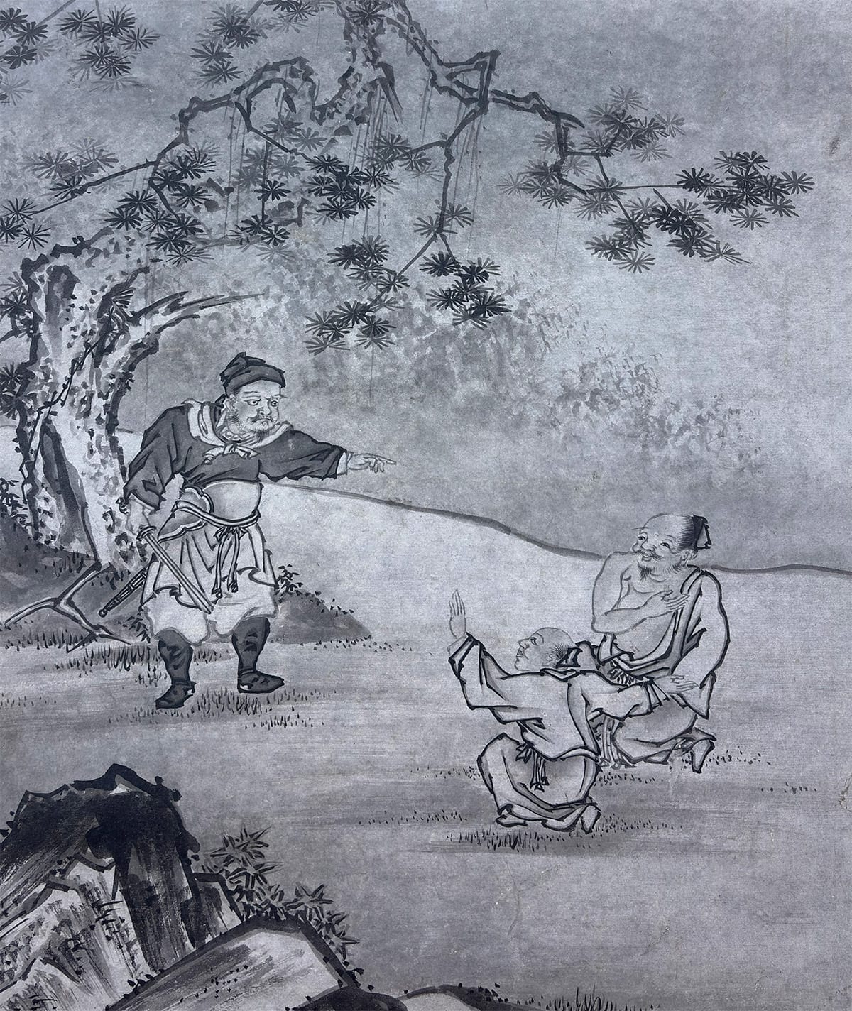 静坐訪友｜双幅｜新・古美術 高美堂（こうびどう）｜掛軸販売・通販