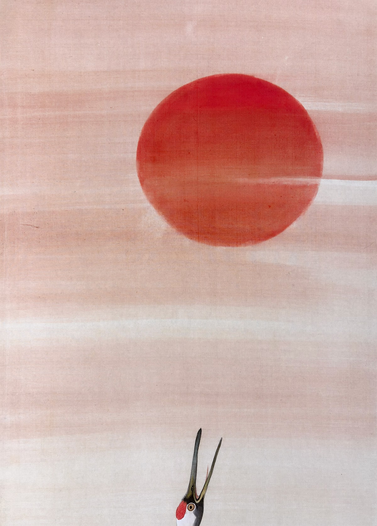 旭日に鶴｜新・古美術 高美堂（こうびどう）｜掛軸販売・通販・買取