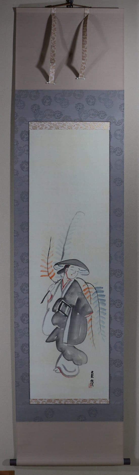 藤娘（大津絵）｜新・古美術 高美堂（こうびどう）｜掛軸販売・通販