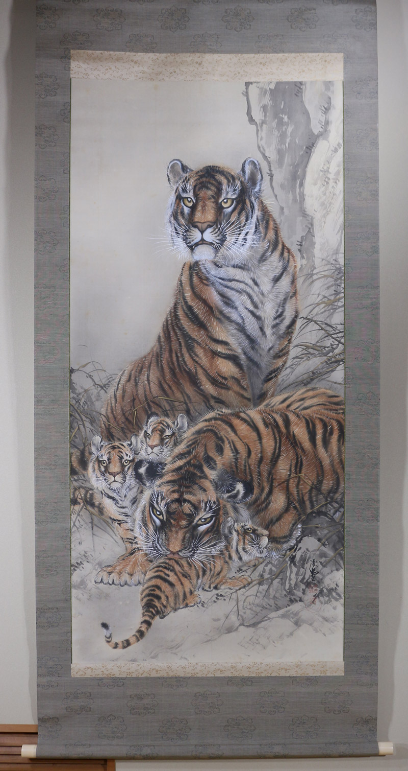 2025年最新】掛け軸 虎の人気アイテム - メルカリ 虎 日本画 桂堂画 掛け軸