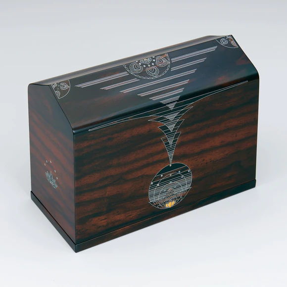 黒柿蘇芳染嵌荘箱「西方の風」(渡辺 晃男)｜ギャラリージャパン