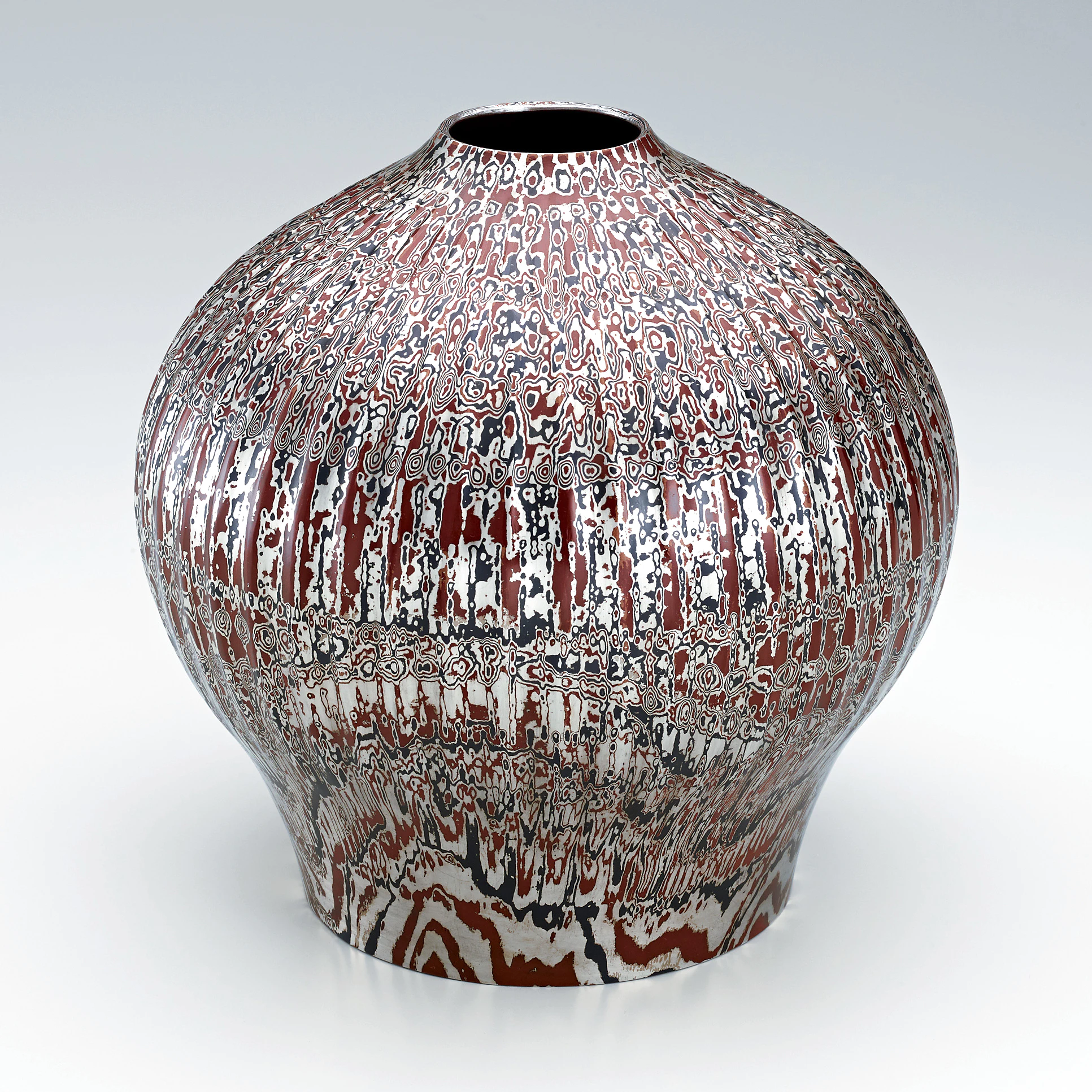 木目金花瓶(玉川 宣夫)｜ギャラリージャパン