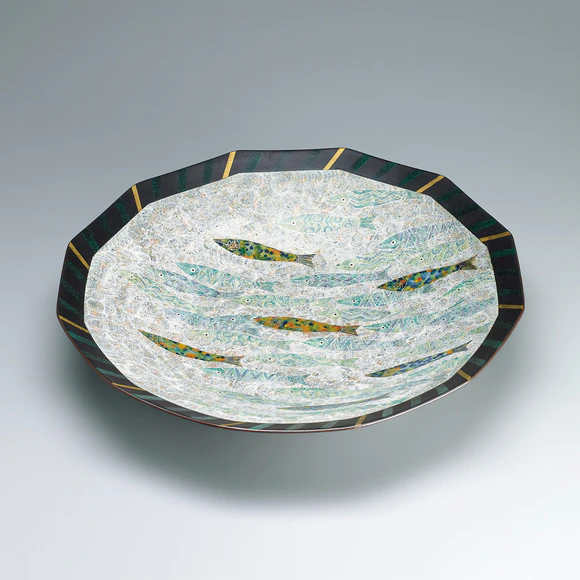 釉刻色絵金銀彩鉢(伊藤 北斗)｜ギャラリージャパン