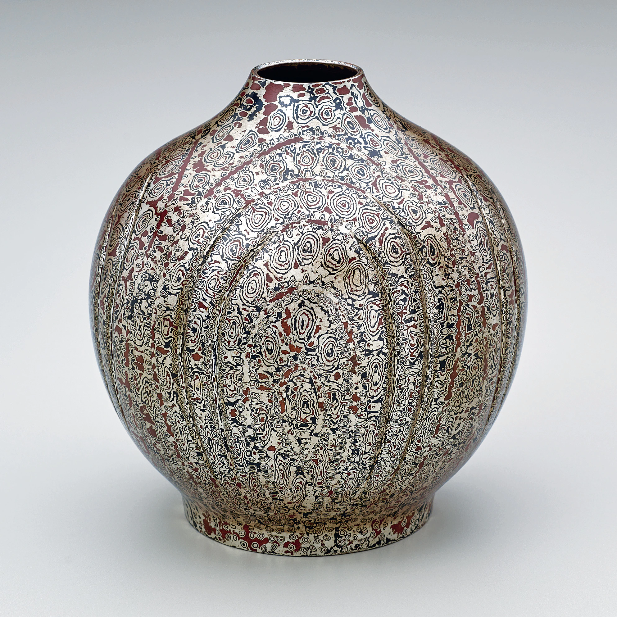 木目金花瓶(玉川 宣夫)｜ギャラリージャパン