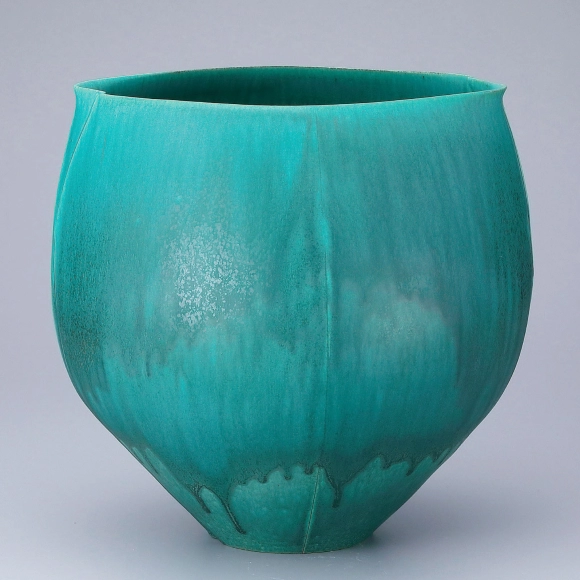 緑釉壷(黒岩 達大)｜ギャラリージャパン