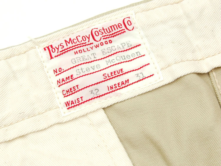 TMP2504 / TOYS McCOY V. HILTS ( STEVE McQUEEN) TROUSERS – Klaxon