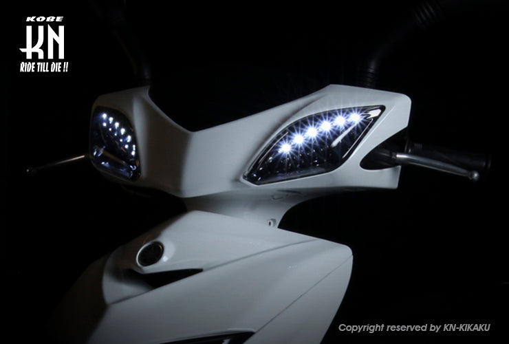 シグナス3型 LEDウィンカー ブルー ドラゴンアイ ヤマハ シグナスX 3型