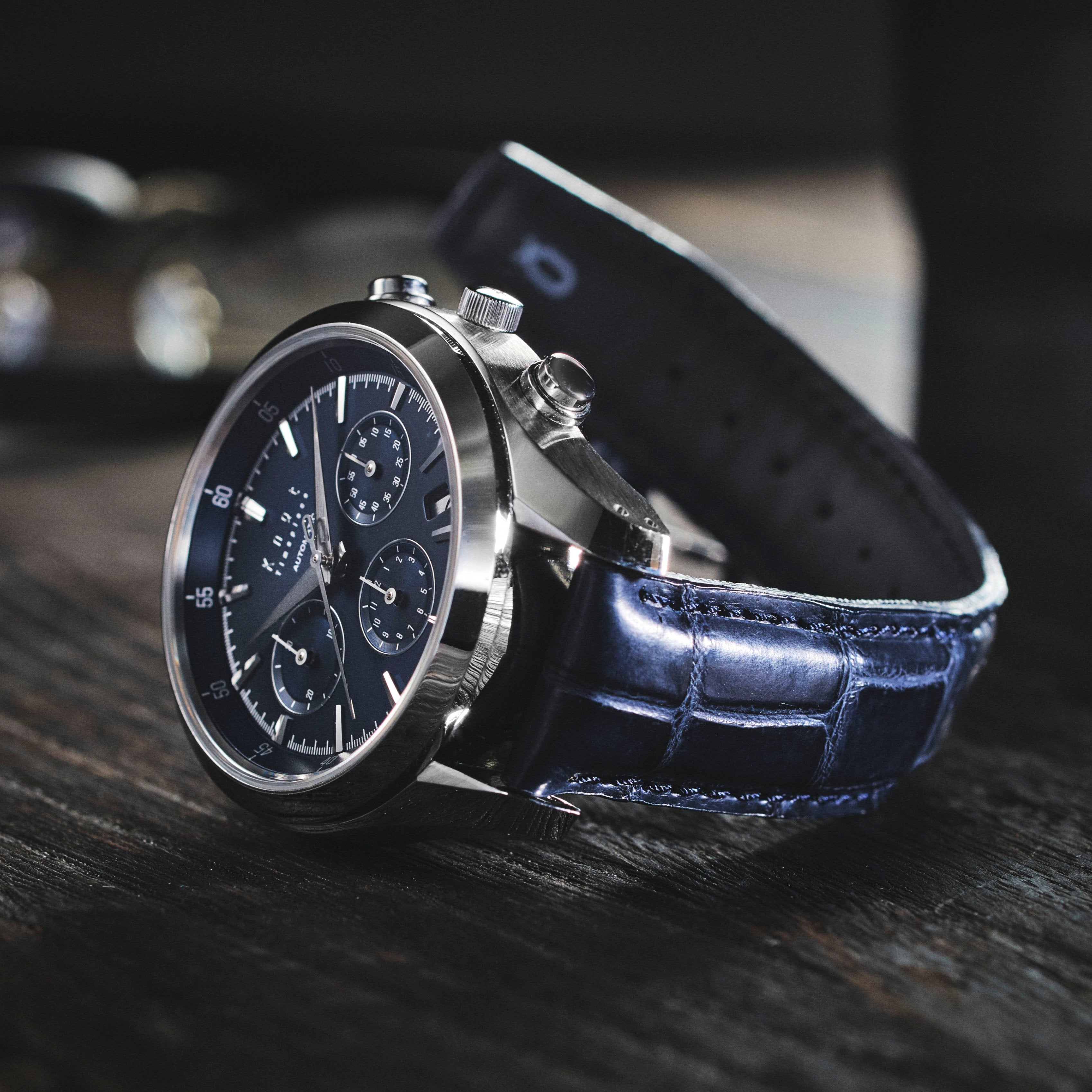 Knot S18-SFC-NV-L 時計ベルト バンド クロコダイル レザー 18mm