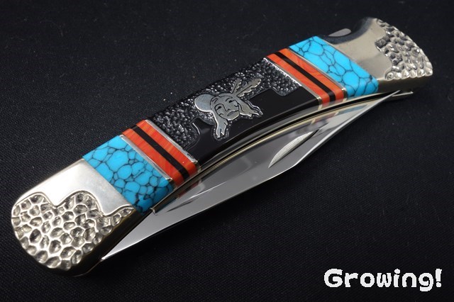 BACK CUSTOM ナバホ イエローホース作 フリントロック ナイフ 【公式通販】