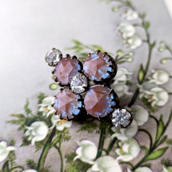 ローズカットサフィレットのブローチ - アンティーク k-nuts