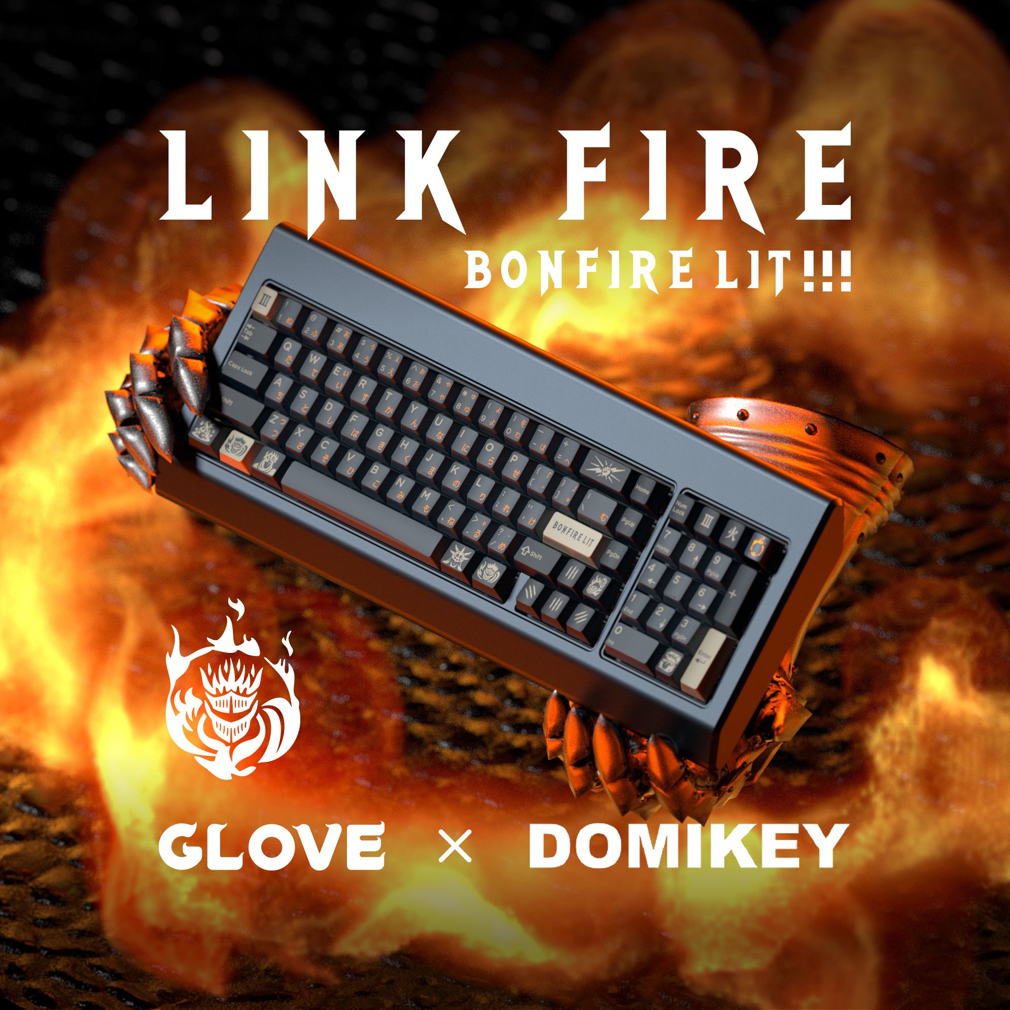 CLOSED][GB] Domikey x GLOVE Link Fire Cherry Profile Keycaps