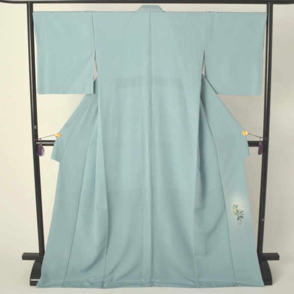 色無地（爽やかなサックスブルー地）[一つ紋]｜着物レンタルあき (来店