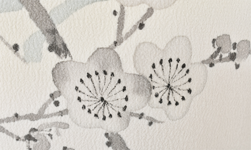 訪問着[鼠色・梅]｜着物レンタルあき (来店着付け無料・全国配送無料)