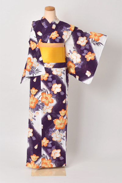 浴衣[ハイビスカス]｜着物レンタルあき (来店着付け無料・全国配送無料)