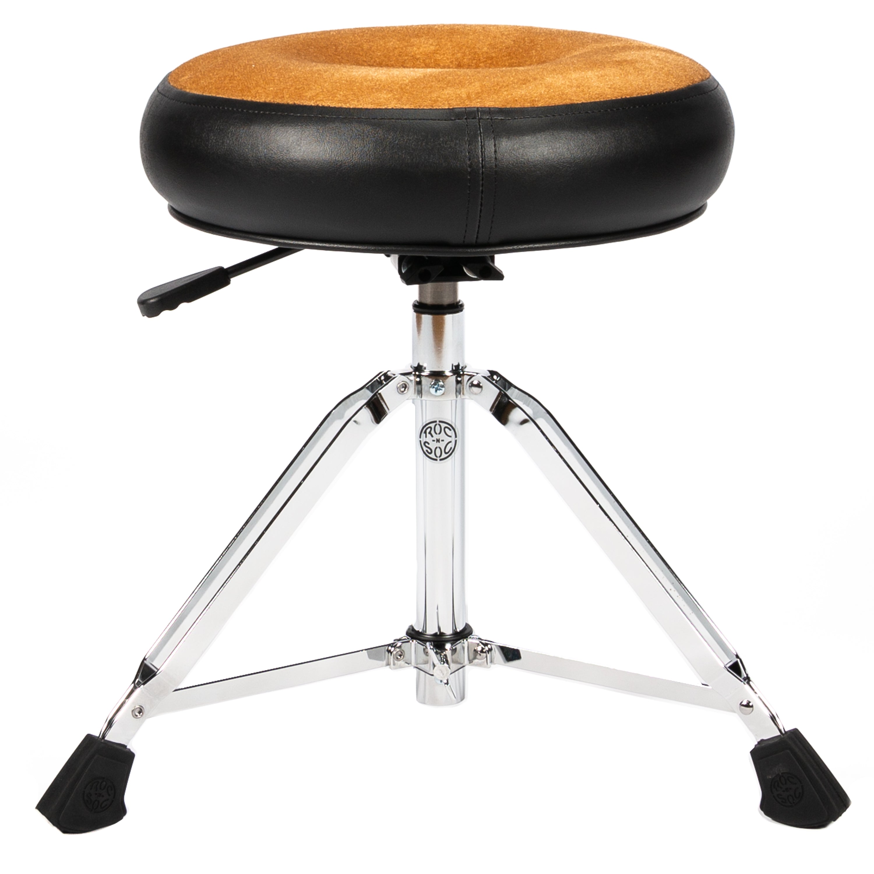 Roc-N-Soc Nitro Round Throne - Tan W/ BACKREST – Kraft Music