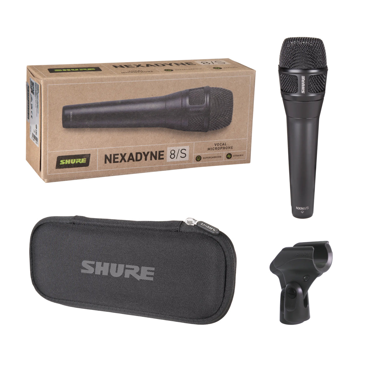 Shure Nexadyne 8/S Supercardioid Dynamic Vocal Microphone STAGE
