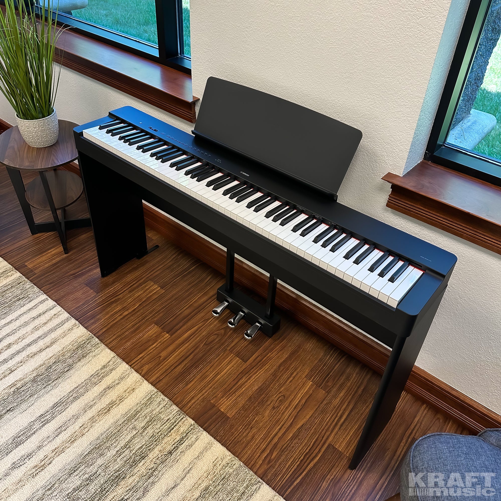 Yamaha P-225 Digital Piano - Black COMPLETE HOME BUNDLE – Kraft Music