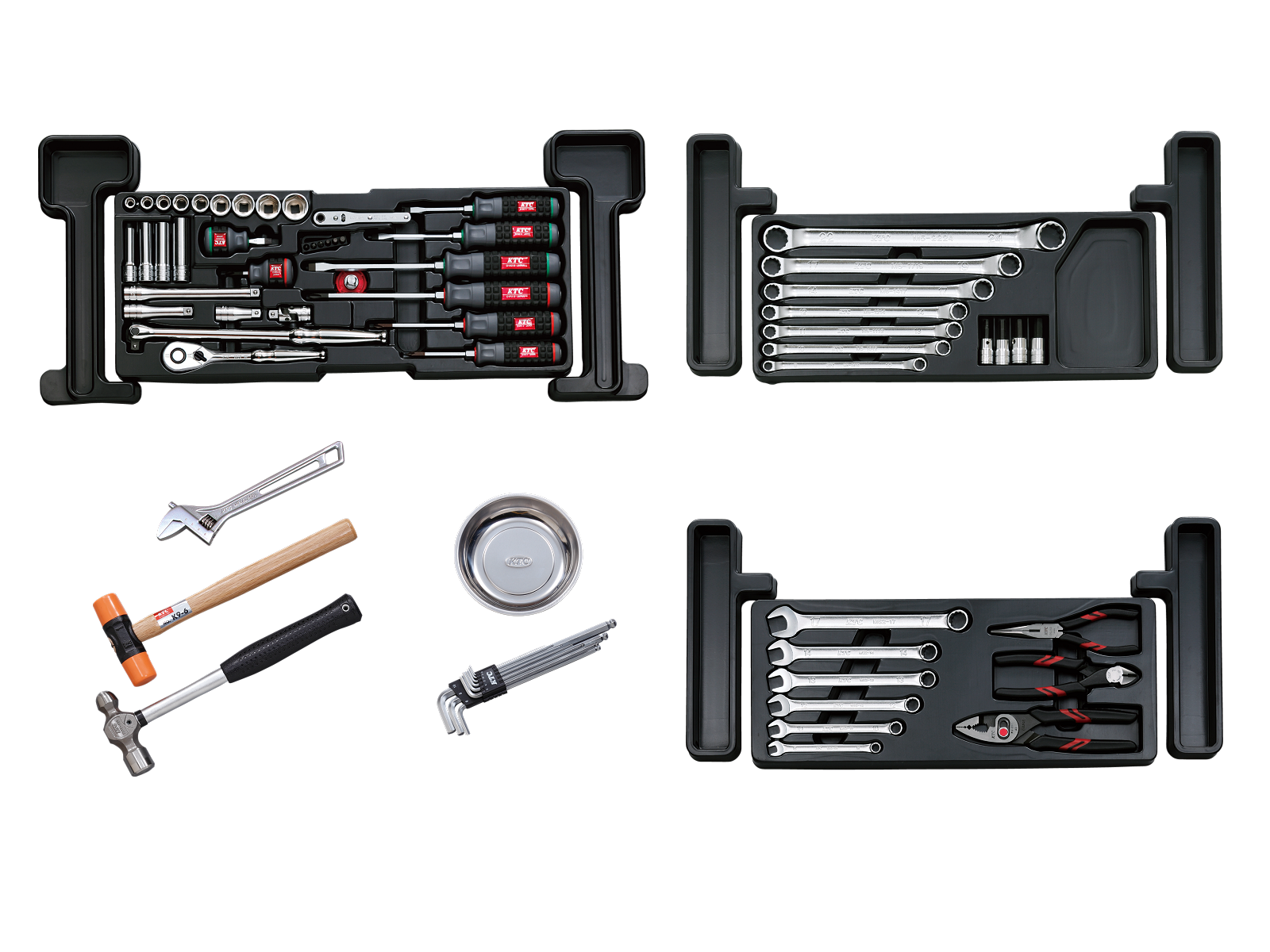 9.5sq.工具セット（チェスト＋ローラーキャビネットタイプ）[68点