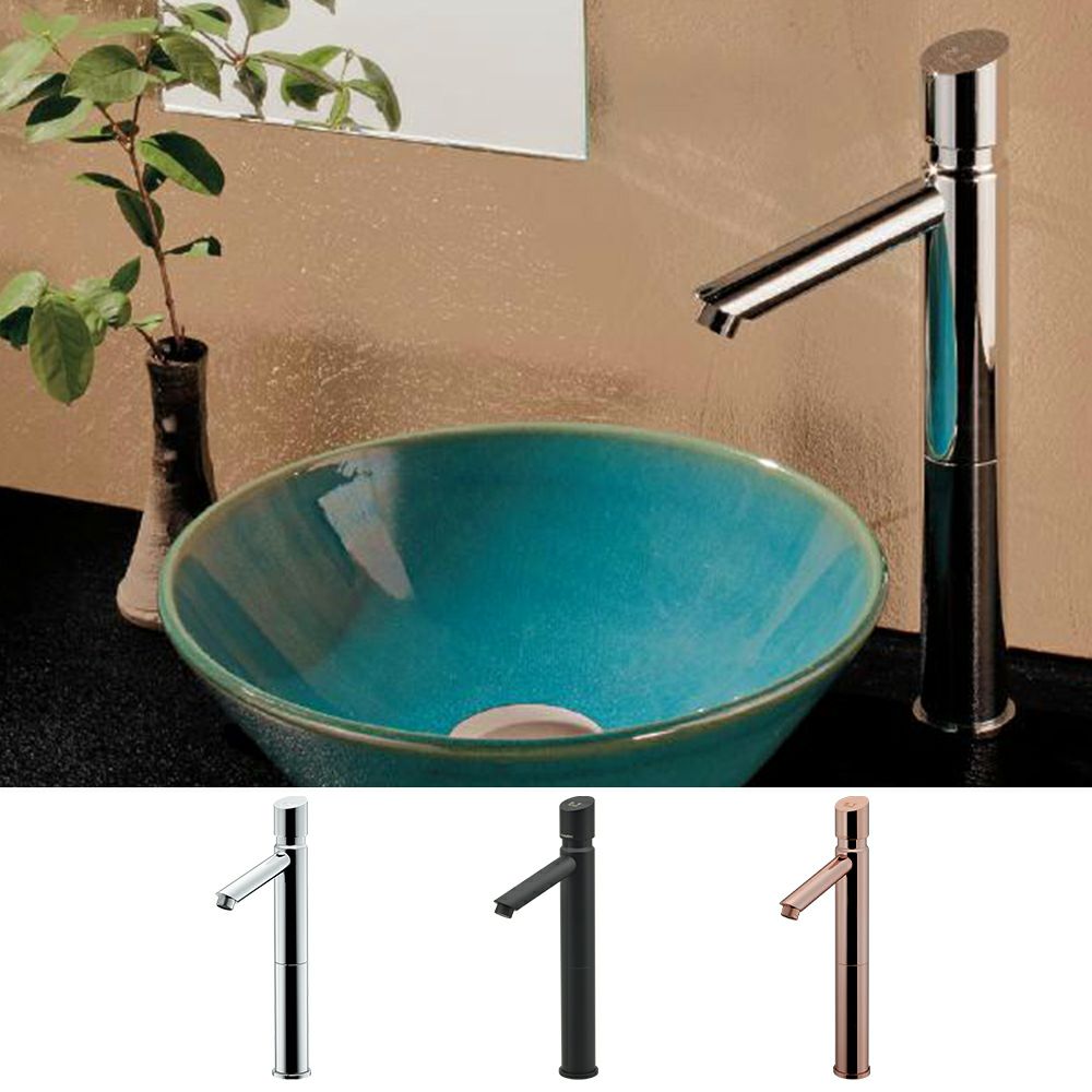 カクダイ 716-313 自閉立水栓ミドル 序(じょ) 単水栓 ワンプッシュ自動