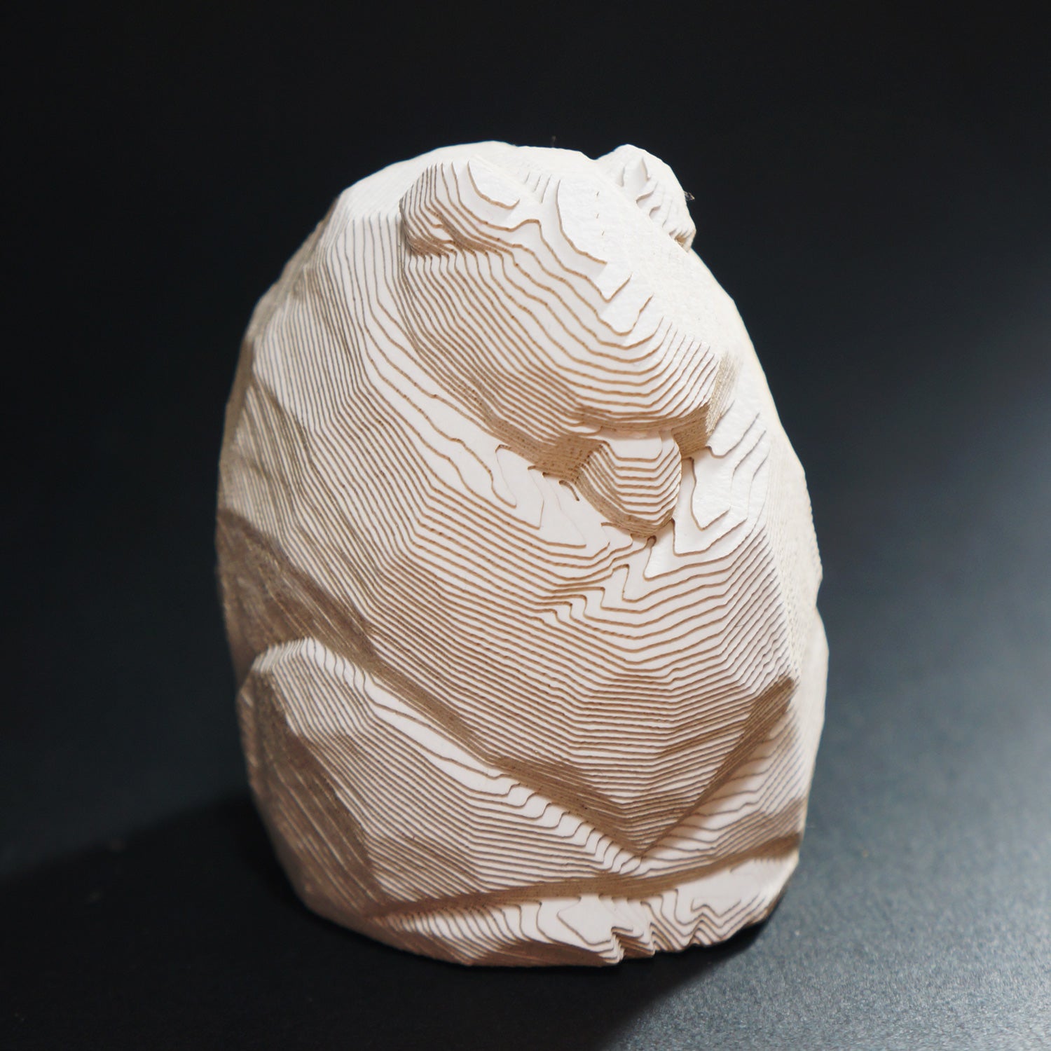 柴崎重行「【発掘熊】座熊1988」 – 八雲木彫り熊【熊つみ】