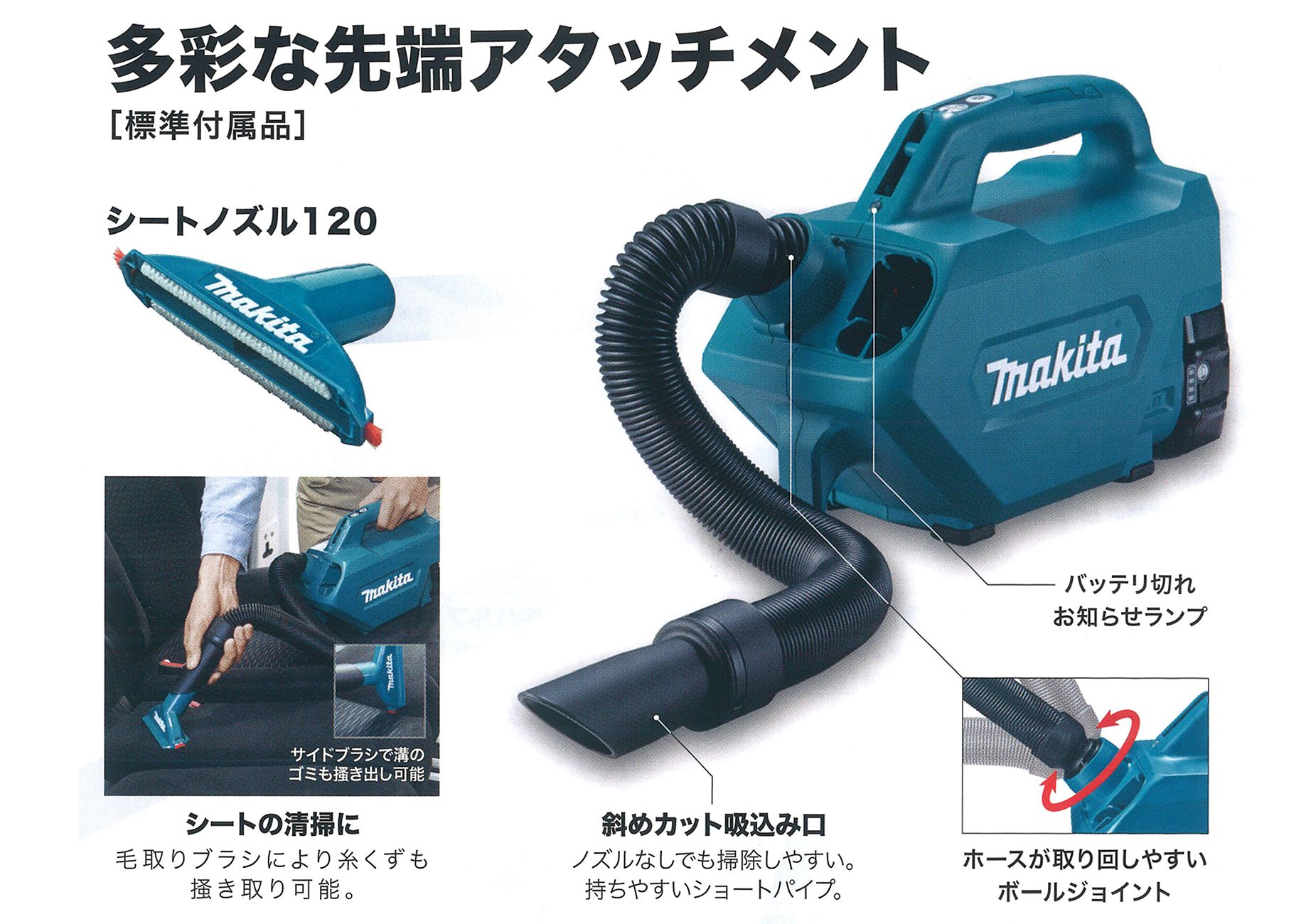 Mikita マキタ 充電式 掃除機 CL182FDセット