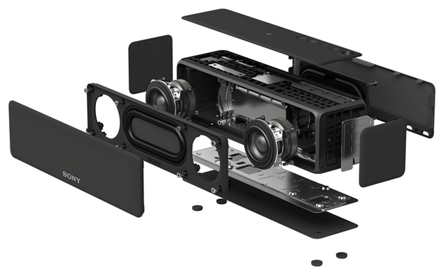 ハイレゾ音源とWi-Fi接続に対応したワイヤレスポータブルスピーカー h