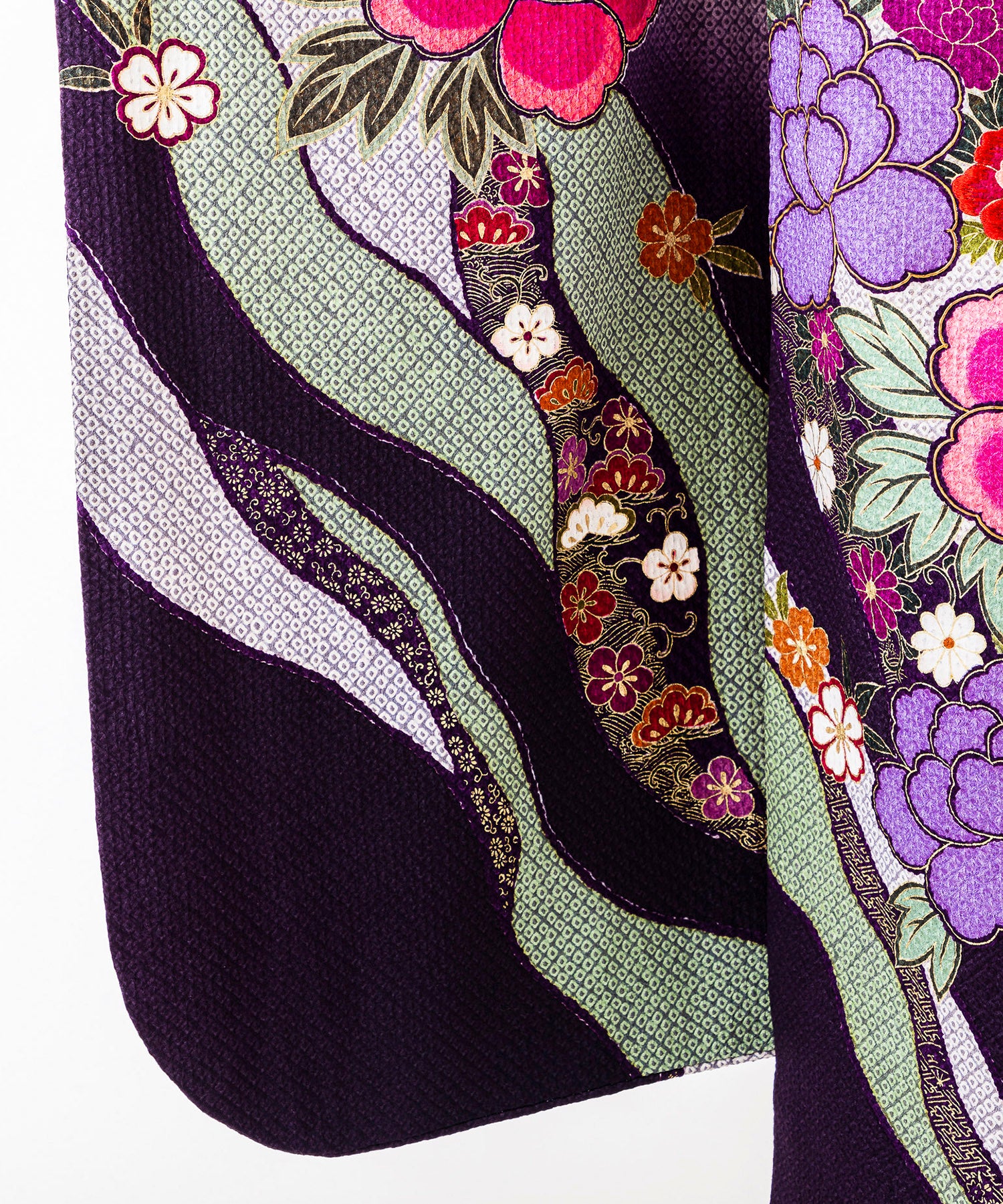 藤紫総絞り – 久遠 by Accha