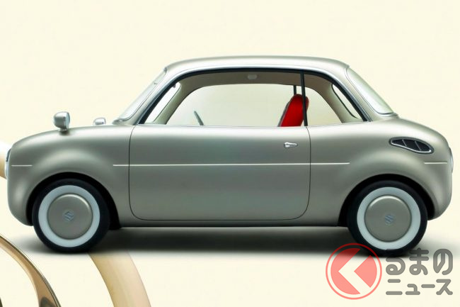 スズキ「新型フロンテ」復活か!? レトロ風の斬新すぎる「軽クーペ」に