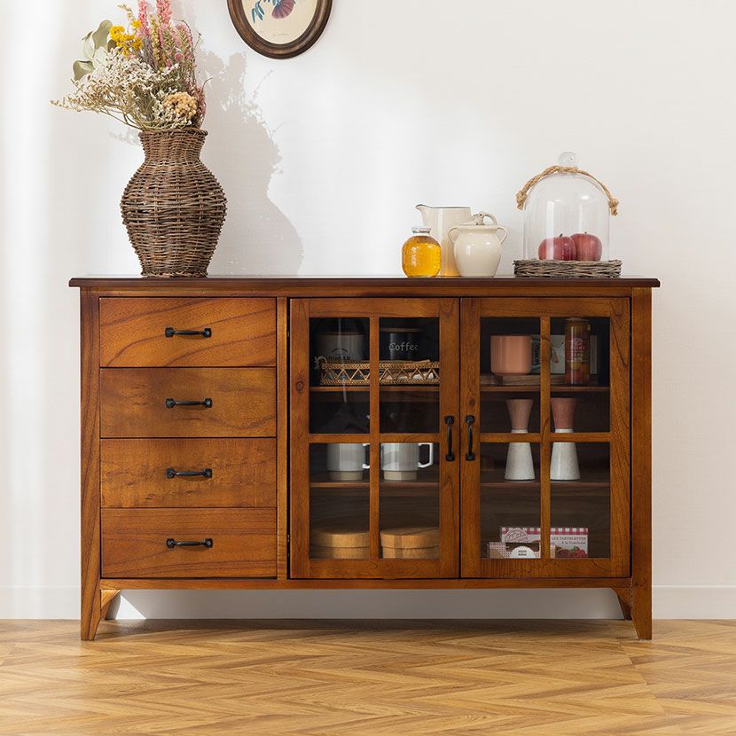 フランスアンティーク調猫足キャビネットW900店舗什器専門店@大阪東京