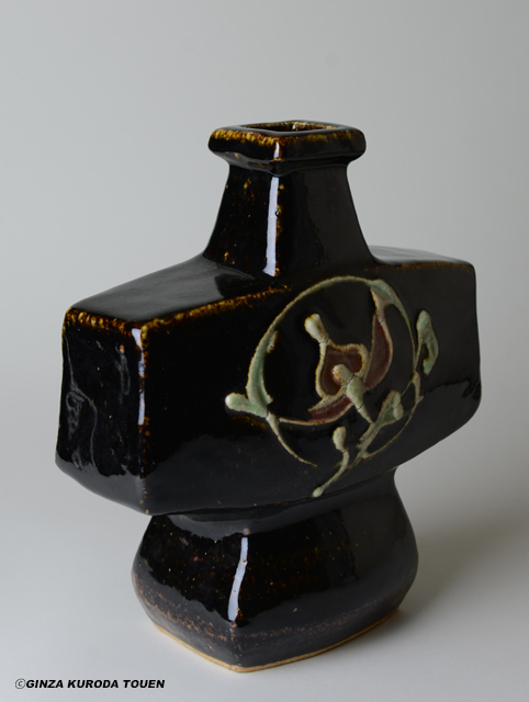 河井寛次郎 花扁壷 | 銀座 黒田陶苑