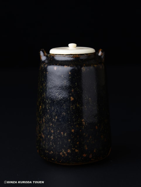 陶芸家 岡部嶺男 粉引 塩筍茶碗 茶盌 抹茶碗 岡部美喜識