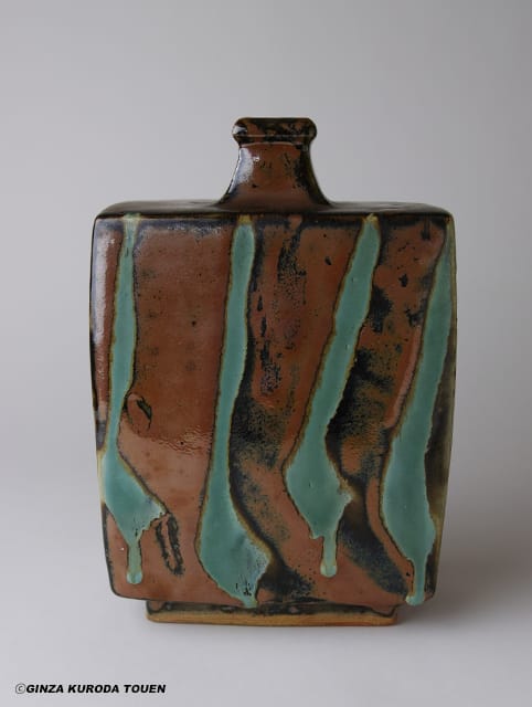 ♢民藝 ぐい呑み 益子焼 濱田庄司 柿釉 酒器 昭和時代初期 古美術 骨董