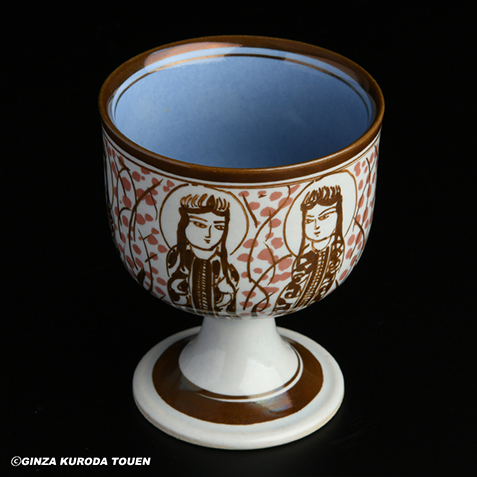 加藤卓男 ラスター高杯 | 銀座 黒田陶苑