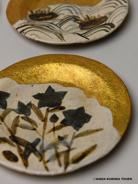 北大路魯山人 尾形乾山写竜田川平向 五人 魯山人 夢卿 ロ散人 魯卿