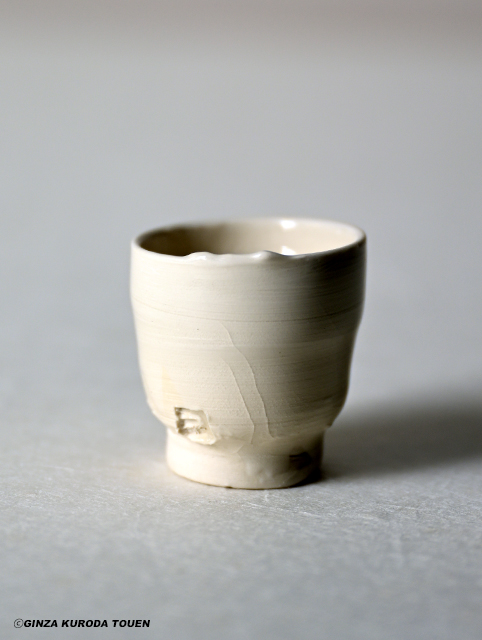 鯉江良二 Ryoji Koie 「良」 「1983」 白磁 皿 三足 本物保証 鯉江良二