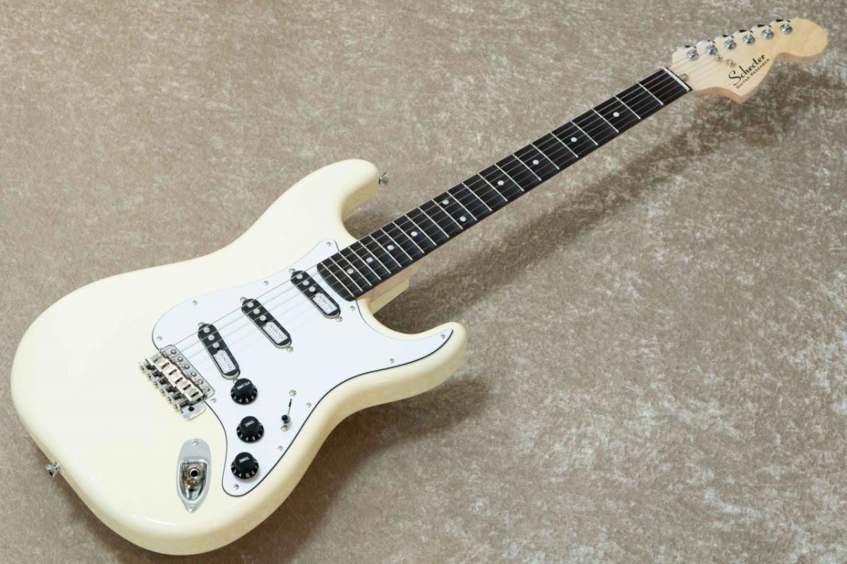 美品 SCHECTER PS-ST-DH-SC /BLK/M スキャロップ 限定 美品 SCHECTER