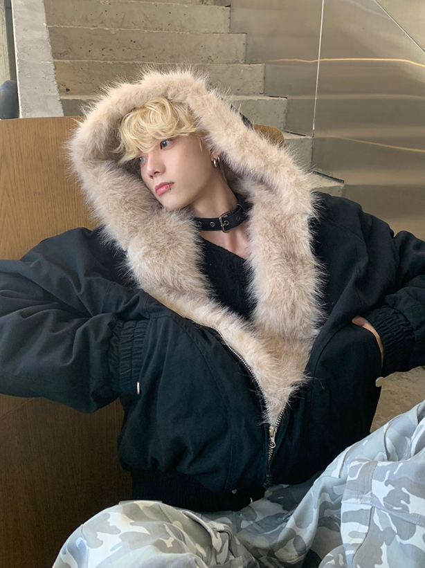 カービング ファー フードジャケット – KXCK（キックス