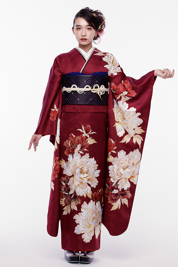 506z11, 503u32〇三松取扱い 花がぁる 色無地振袖 松竹梅〇美