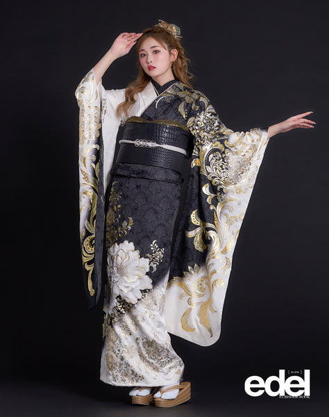 2025年新作【edel×ゆうちゃみ】セミオーダー 振袖 レンタル フルセット