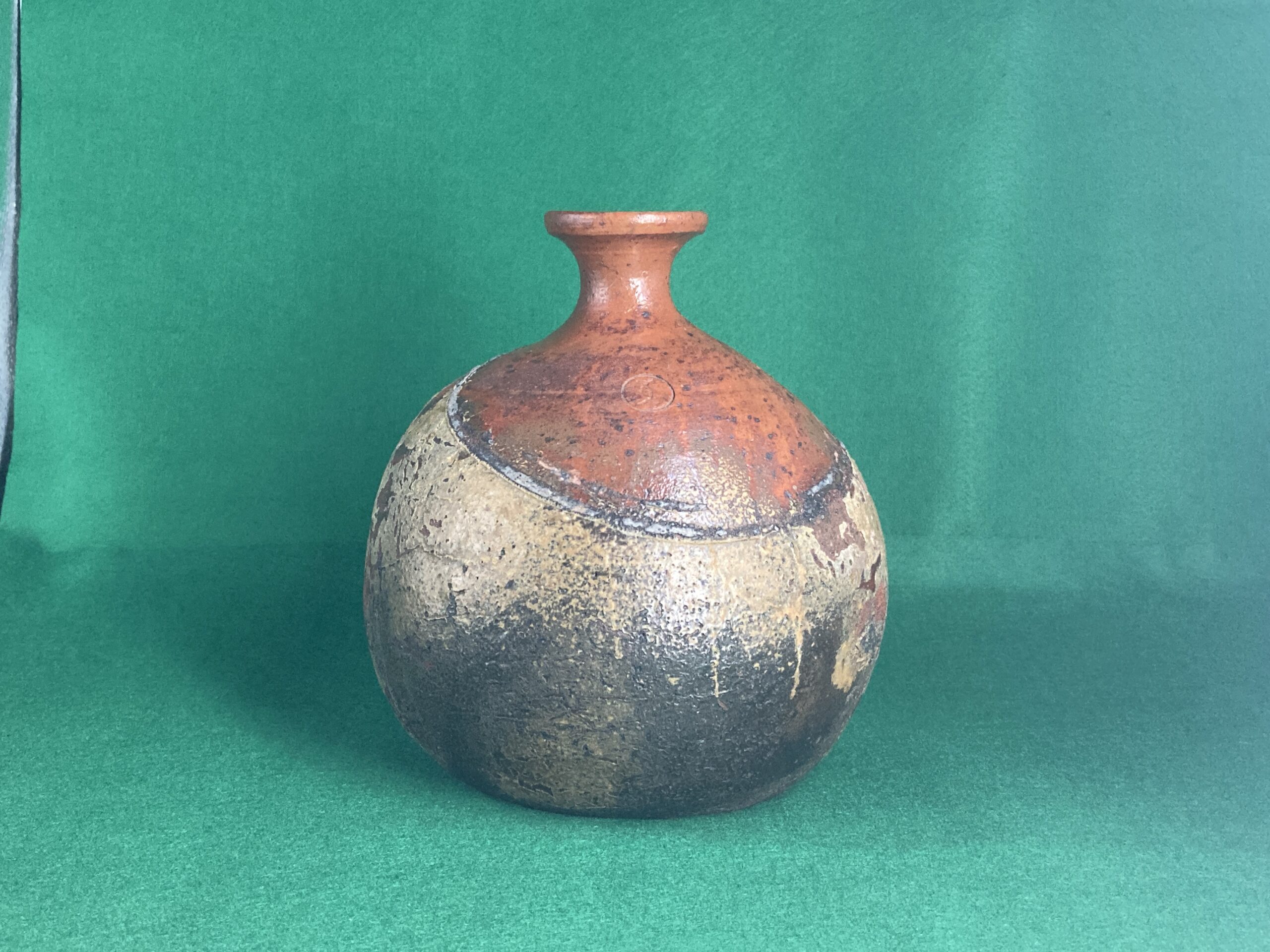 江戸末期 古備前 徳利 平八郎（木村泰武）の作 とっくり 花生 花瓶