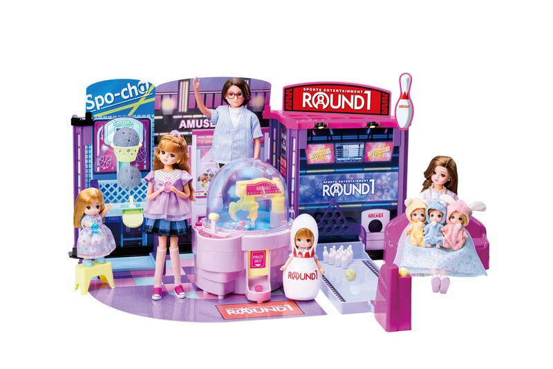 リカちゃん にぎやかイルミクレーンみんなでいこうよラウンドワン