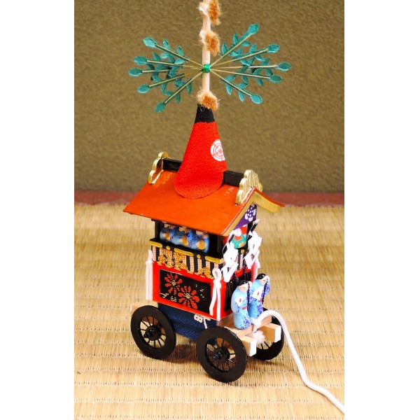 祇園祭ミニチュア山鉾 特上 中型 長刀鉾木製・本塗り | 小刀屋忠兵衛