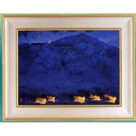 加藤東一「総がらみ」芸艸堂 限定木版画 180部 額装 絵画 漁火 E